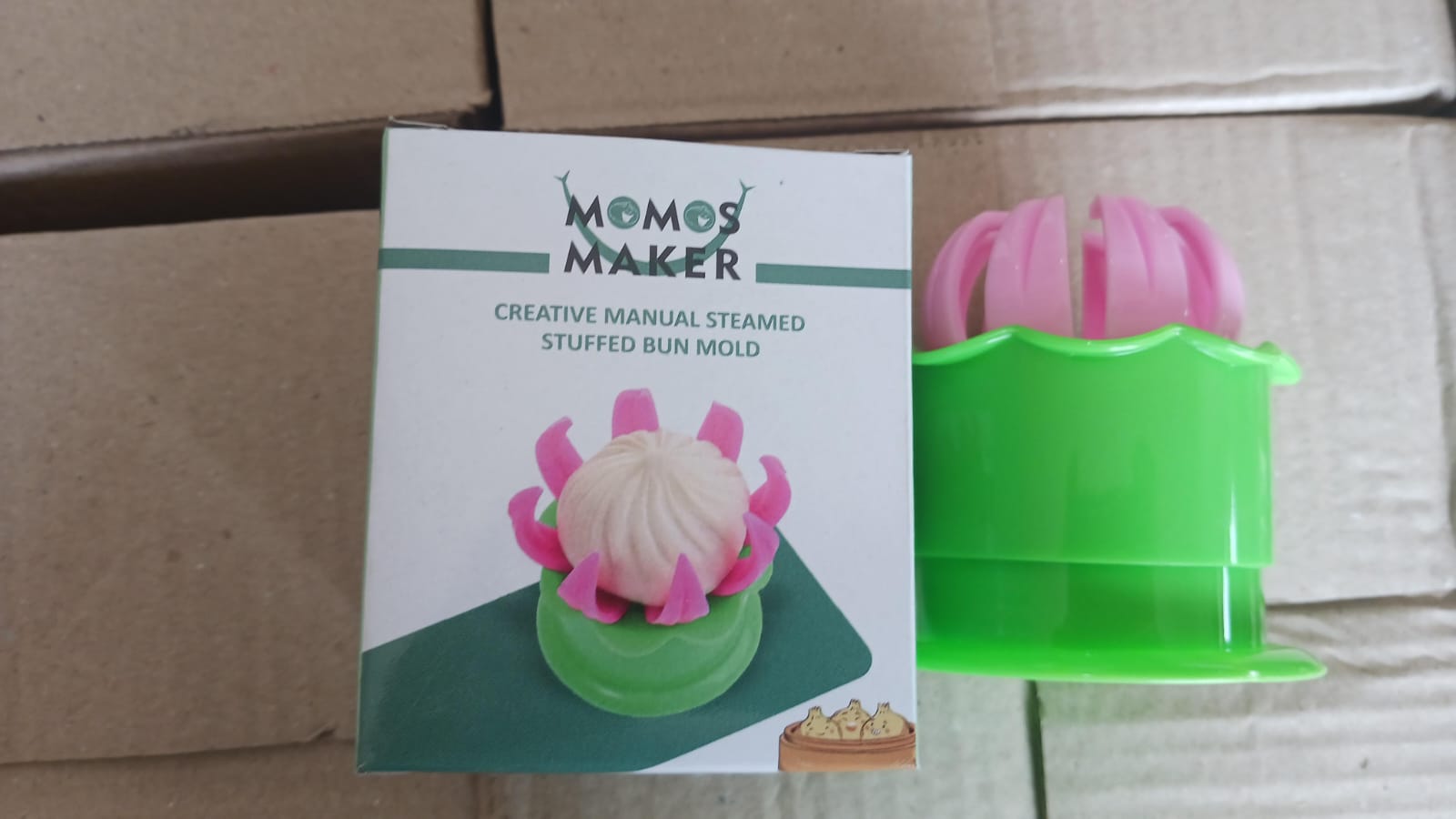 Momos maker Plastic Mold and Filling Spoon Cooking Tools Set Steamed Stuffed Bun Maker and Dumpling Maker for Cooking Delicious - Springkart 