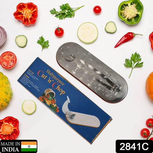 STEEL VEGETABLE CUTTER PREMIUM QUALITY CUTTER FOR FRUIT , VEGETABLE & MEAT CUTTING USE ( Color Box ) - Springkart