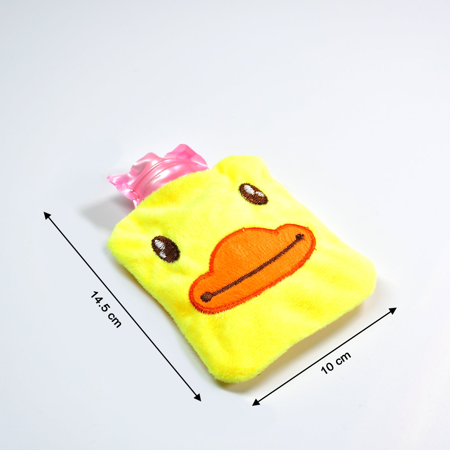 6511 Yellow Duck Small Hot Water Bag With Cover For Pain Relief Neck Shoulder Pain And Hand Feet Warmer Menstrual Cramps. - Springkart 