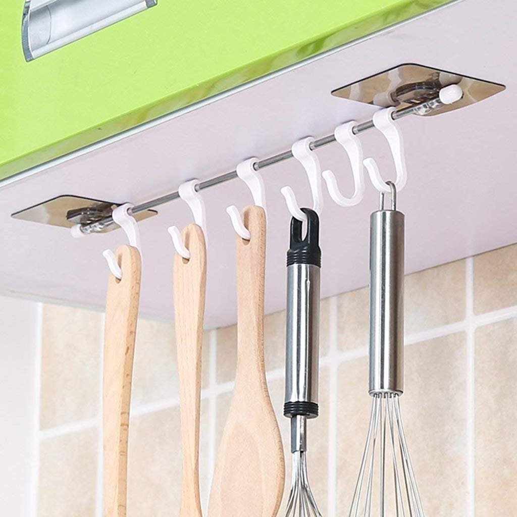 1354 Plastic Sticker Self Adhesive Multipurpose Hanger Hooks - Springkart 