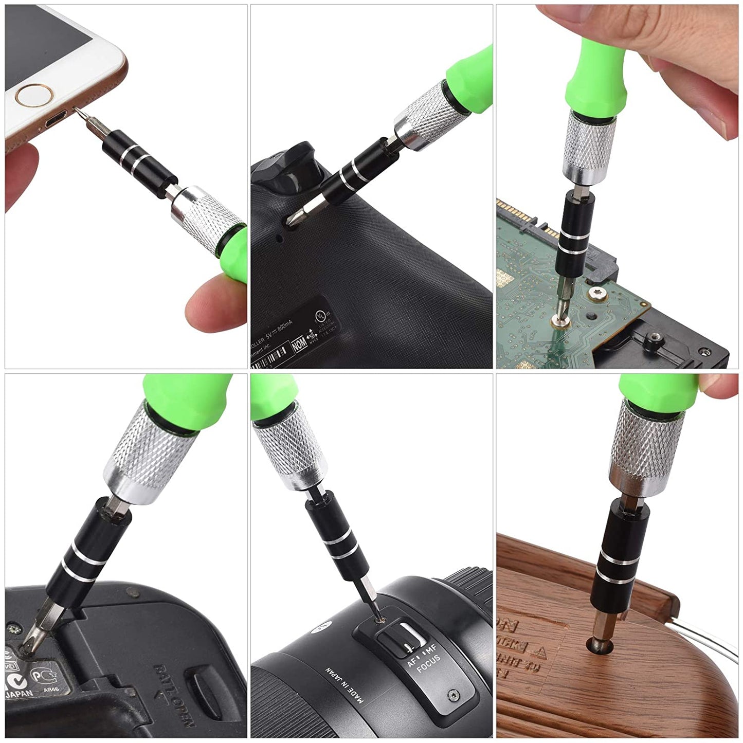 1557 32 In 1 Mini Screwdriver Bits Set With Magnetic Flexible Extension Rod - Springkart 
