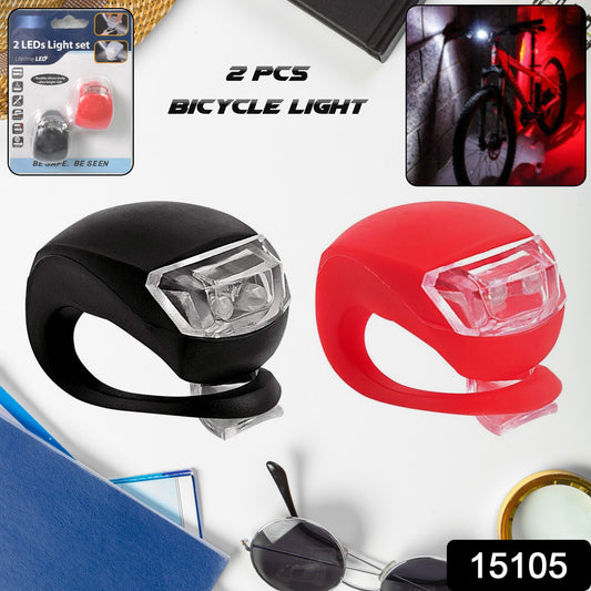 Silicone Led Bike Light Set (2 Pcs Set)