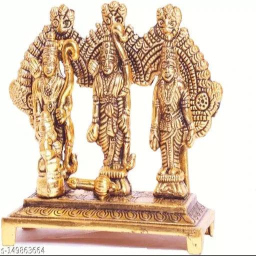 Shri Ram Darbar Metal Statue for Pooja,Lord Rama Laxman Sita & Hanuman Murti - Springkart 