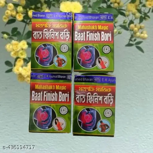 BAT FINISH BORI PAIN RELIEF TABLET 4 BOTTLE (120 TABLET)