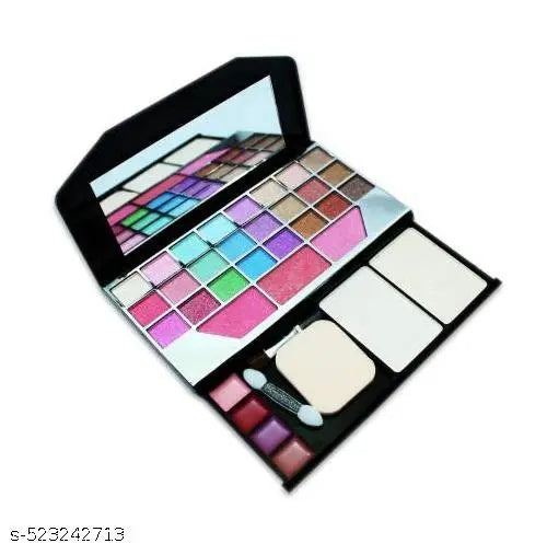 Makeup kit For girls & womens & Fan Brush Professional Face Makeup Highlighter, Wooden Makeup Brush