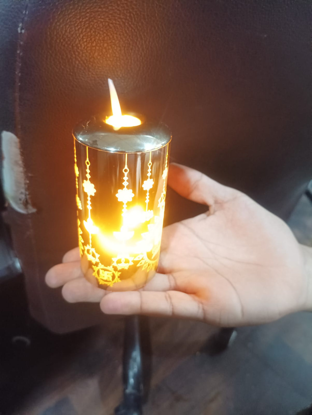 Flameless Diya Flickering Candle, Realistic Moving Flame LED Light (1 Pc / Mix Design) - Springkart 