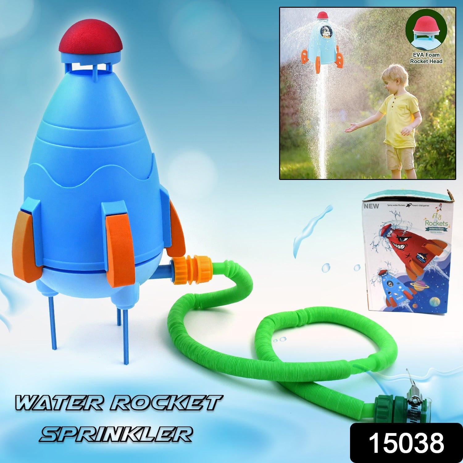 Sprinkler Rocket Launcher Summer Toys for Kids (1 Set) - Springkart 