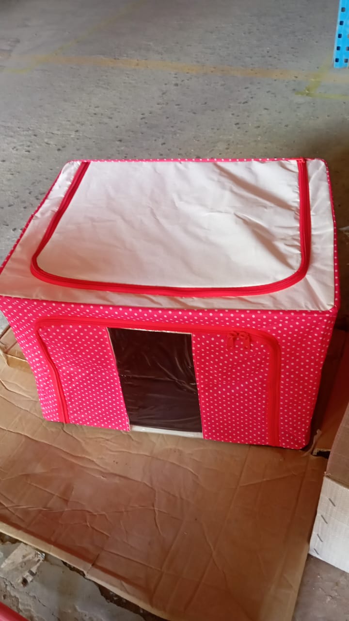 Foldable Cloth Storage Bag Storage Boxes (Pack of 1 / 50 × 31 Cm) - Springkart 