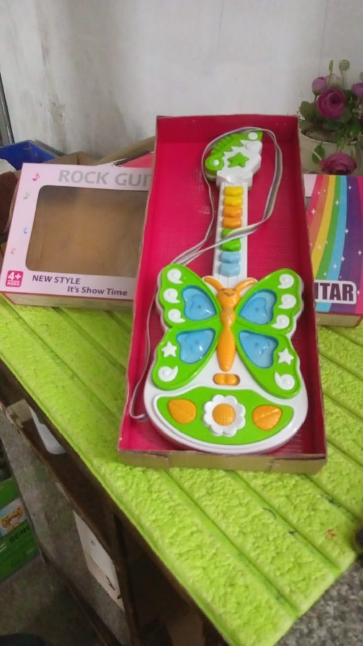 Butterfly Guitar Toy with Light and Music Toy (1 Pc / Battery not included) - Springkart 