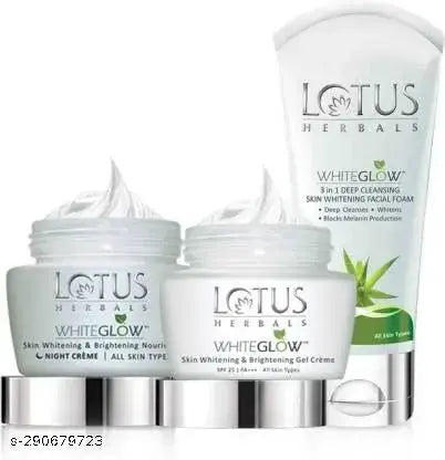Lotus Herbals Whiteglow Day And Night Pack with Free Face Wash | 220g