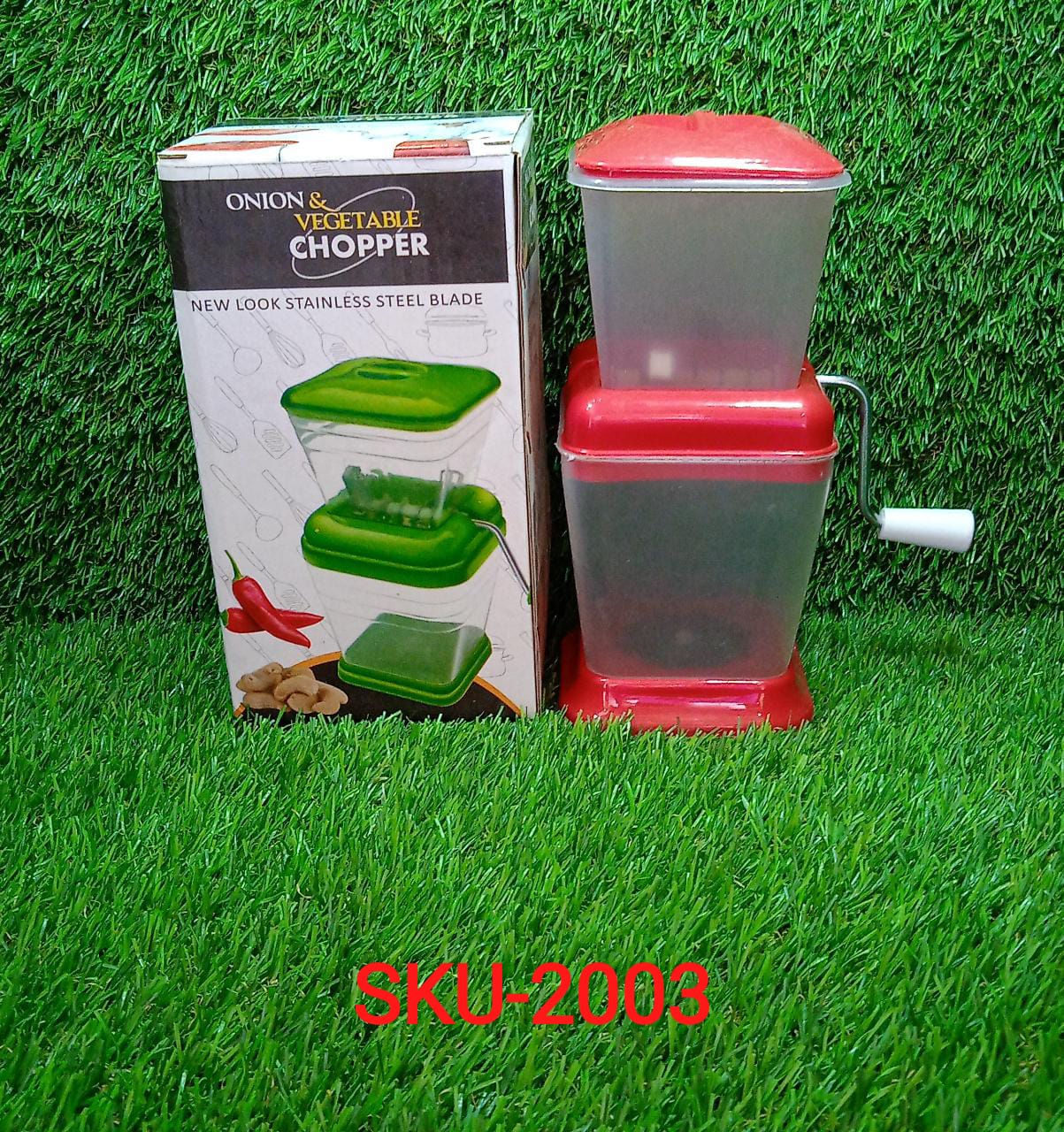Small Onion Chopper & Vegetable Chopper Quick Cutter with Rotating Blade - Springkart 