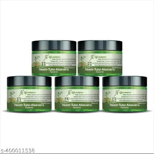 Neem-tulsi-Aloevera Beauty Parlour Facial Kit,Suitable For All Age, All Type skin Solution (250 g)