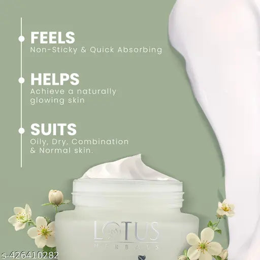 Lotus Herbals Whiteglow Skin Whitening & Brightening Gel Cream SPF 25 Pa +++, 40g
