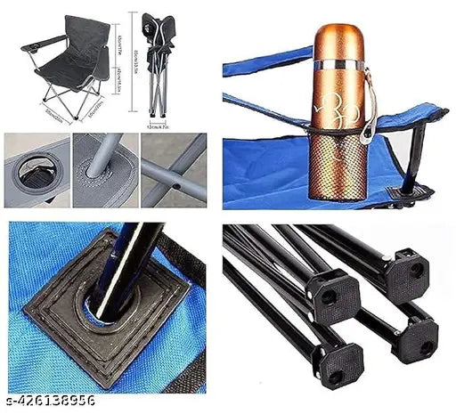 Camping Folding Chair Outdoor Garden, Picnic, Travelling, Lawn, Patio Outdoor Chairs with Carrying Bag