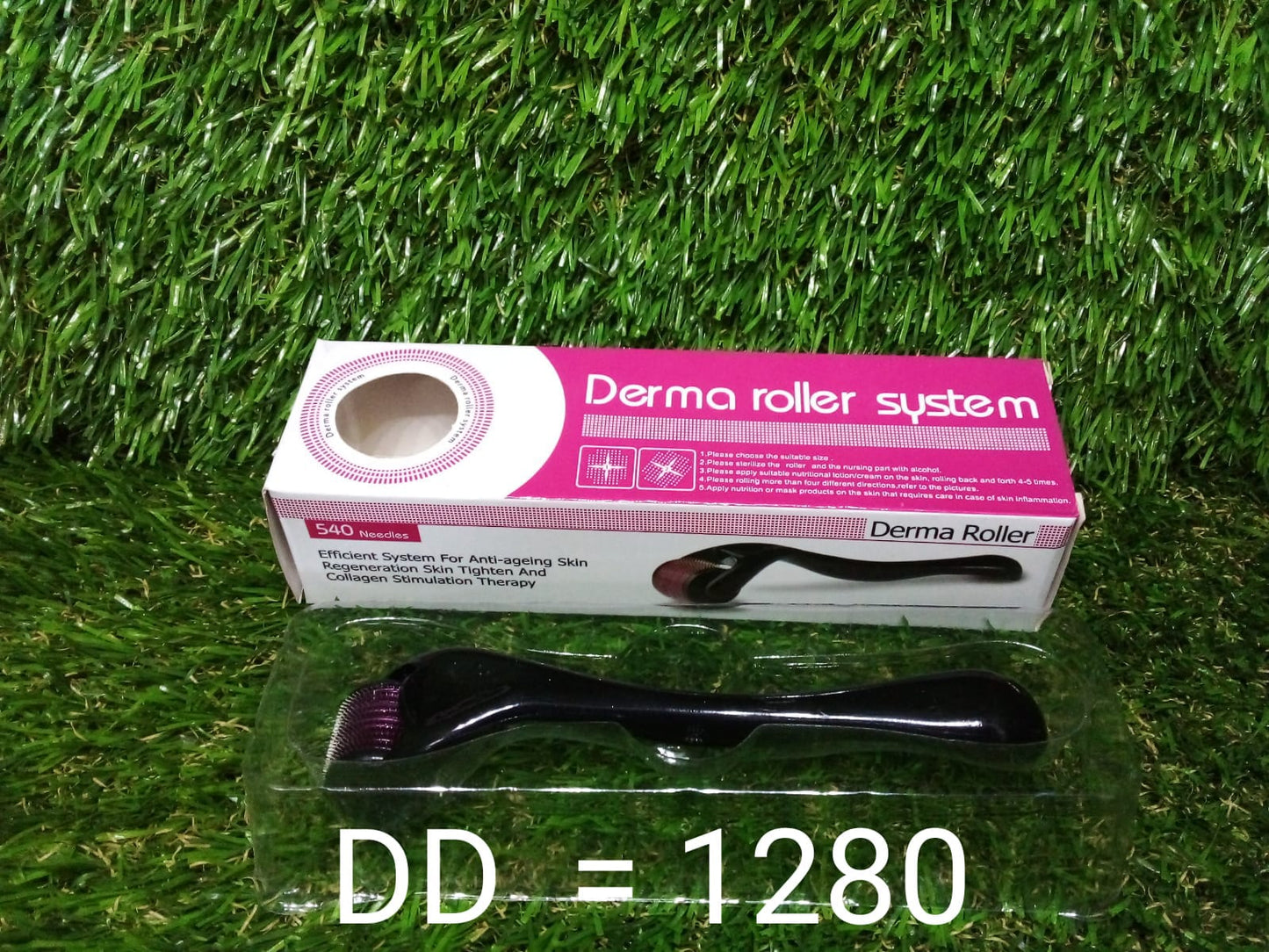 Derma Roller Anti Ageing and Facial Scrubs & Polishes Scar Removal Hair Regrowth - Springkart 
