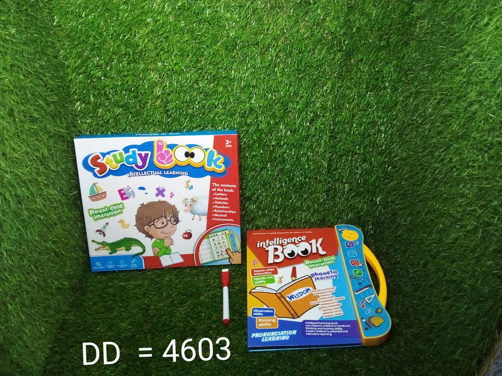 Musical Learning Study Book with Numbers, Letters - Springkart 