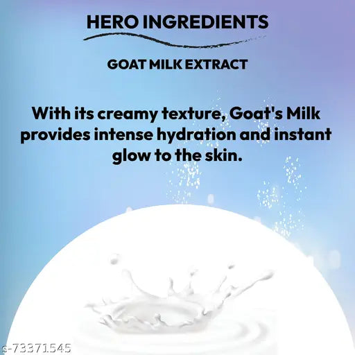 Luvyh Goat Milk Polishing Scrub (100g) for Skin exfoliating Instant Glow, Fairness for All Skin Types No Parabens, No Mineral Oil, No Sulphate, No Silicone
