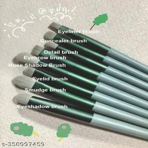 Makeup Kit Brushes - 13pcs - Green