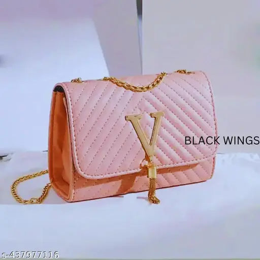 Light Pink causal partywear designer Ladies sling Bag