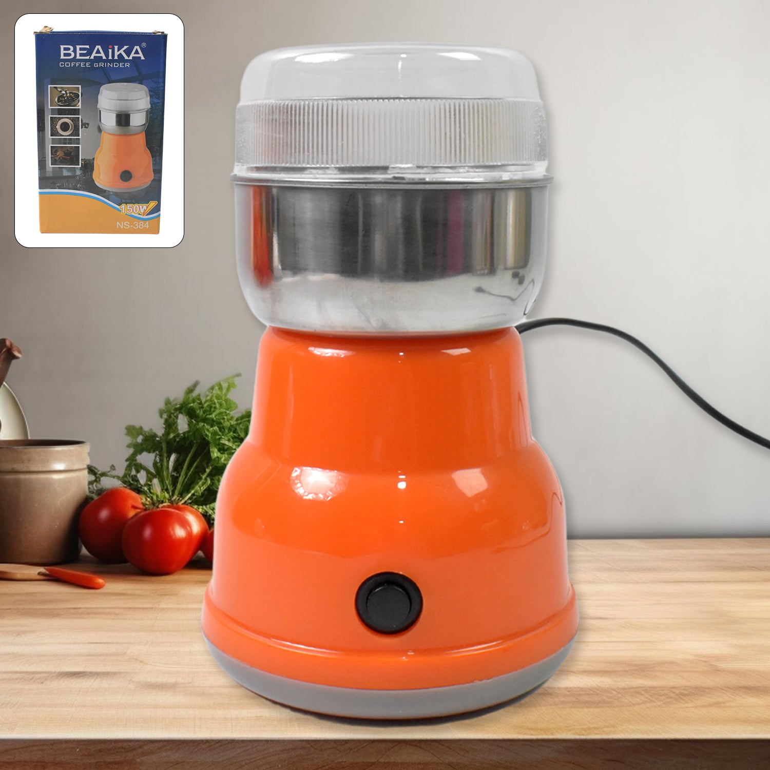 Multi Function Electric Small Food Grinder Grain Grinder (100-200w 4 Blade 1 Pc) - Springkart 