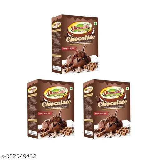 Instant Chocolate Ice Cream Powder 100gm* Pack of 3
