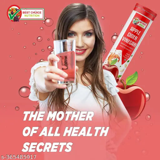 Apple Cider Vinegar Effervescent Tablets With Vit B6 & B12 for weight loss (15 Tablets) - Springkart 