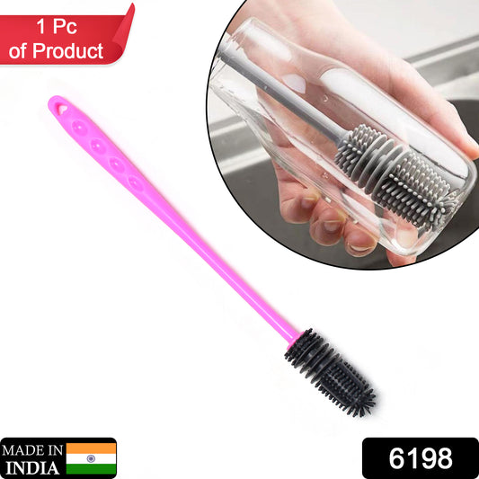 6198 Long Bottle Cleaning Brush For Washing Water Bottle Narrow Neck Containers - Springkart 
