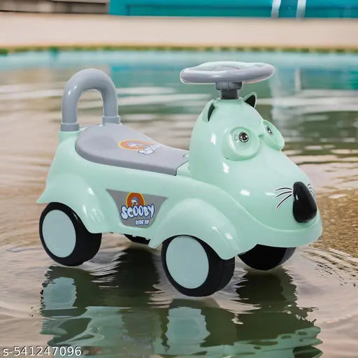 Kids Scooby Ride on Magic Car with Music and Lights, Tricycle for Kids with Back Support