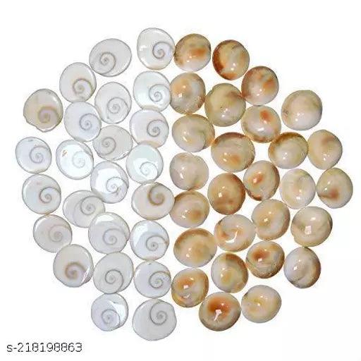 VASTU VARDAN Gomti Chakra 11 Pieces Natural White Gomati Stone Energized Gomti Chakra for Financial Growth and Wealth Laxmi Prapti Gomti Chakra Astrological Gemstone - Springkart 