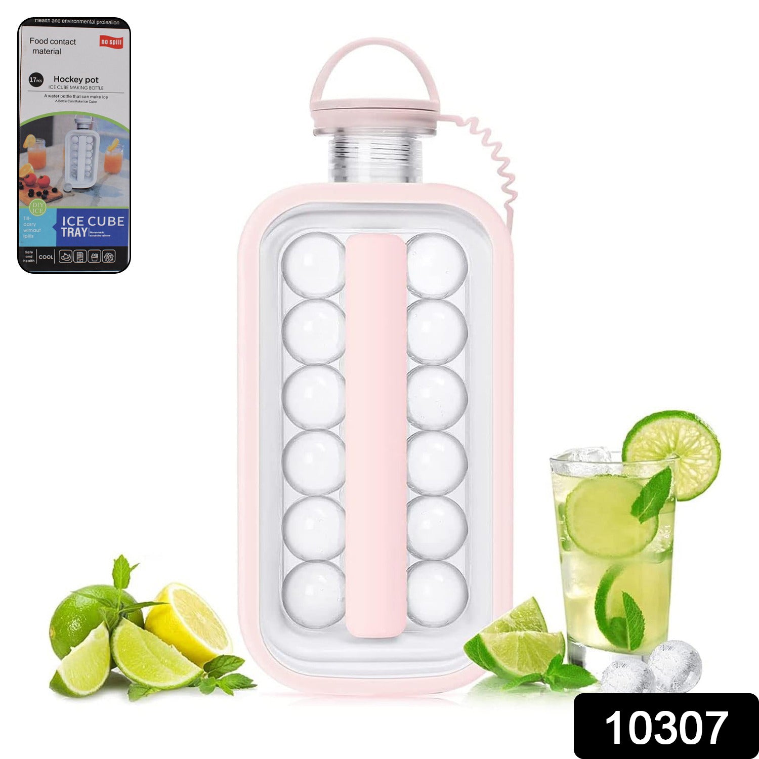 Ice Cube Trays 2 In 1 Portable Ice Ball Maker 17 Round Ice Cube Mold (1 Pc) - Springkart 
