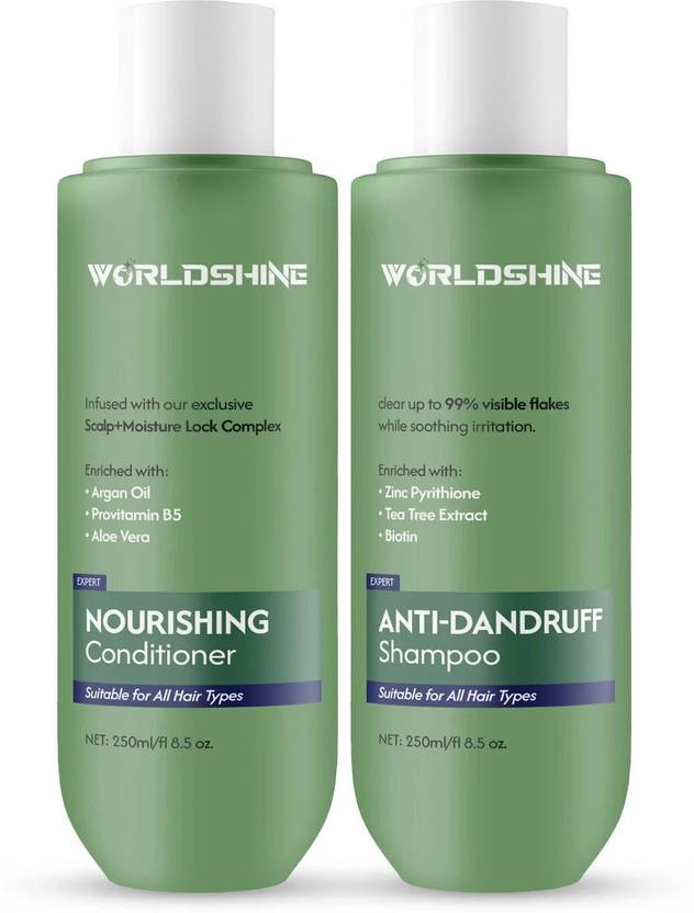WORLDSHINE Anti-Dandruff Shampoo & Conditioner Combo Pack  (2 Items in the set)