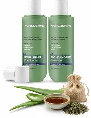 WORLDSHINE Anti-Dandruff Shampoo & Conditioner Combo Pack  (2 Items in the set)