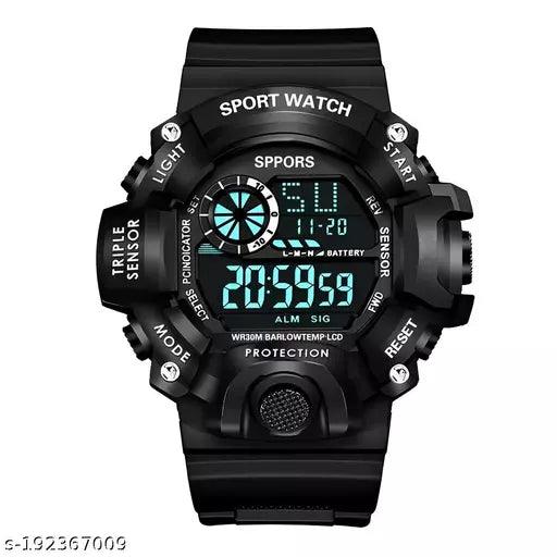 Shockproof Multi-Functional Automatic MultiColored Army Strap Waterproof Digital Sports Watch for Boys & Men's - Springkart 