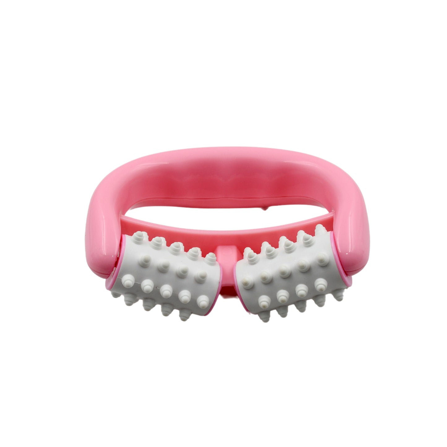 6405 Manual Round Handle Plastic 2 Rollers Massage Roller Cellulite Roller For Legs Arms Back Muscle Pain Relief And Muscle Relaxation - Springkart 