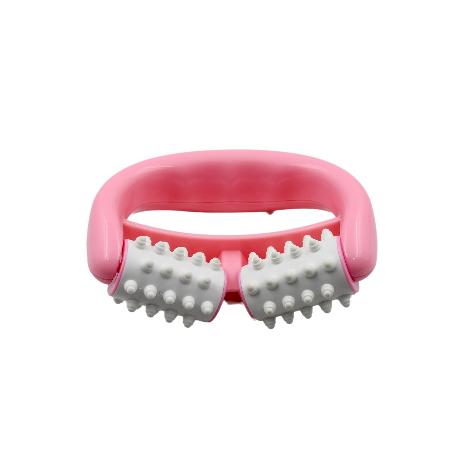 6405 Manual Round Handle Plastic 2 Rollers Massage Roller Cellulite Roller For Legs Arms Back Muscle Pain Relief And Muscle Relaxation - Springkart 