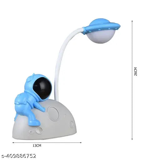 Cool White Astronaut Moon Night Lamp USB Rechargeable Spaceman LED Desk Light