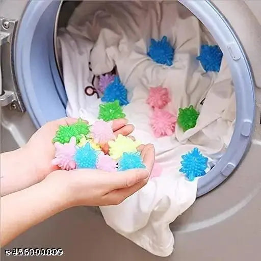 12Pcs Reusable Dryer Balls Laundry Balls for Washing Machine Solid Colorful - Springkart 