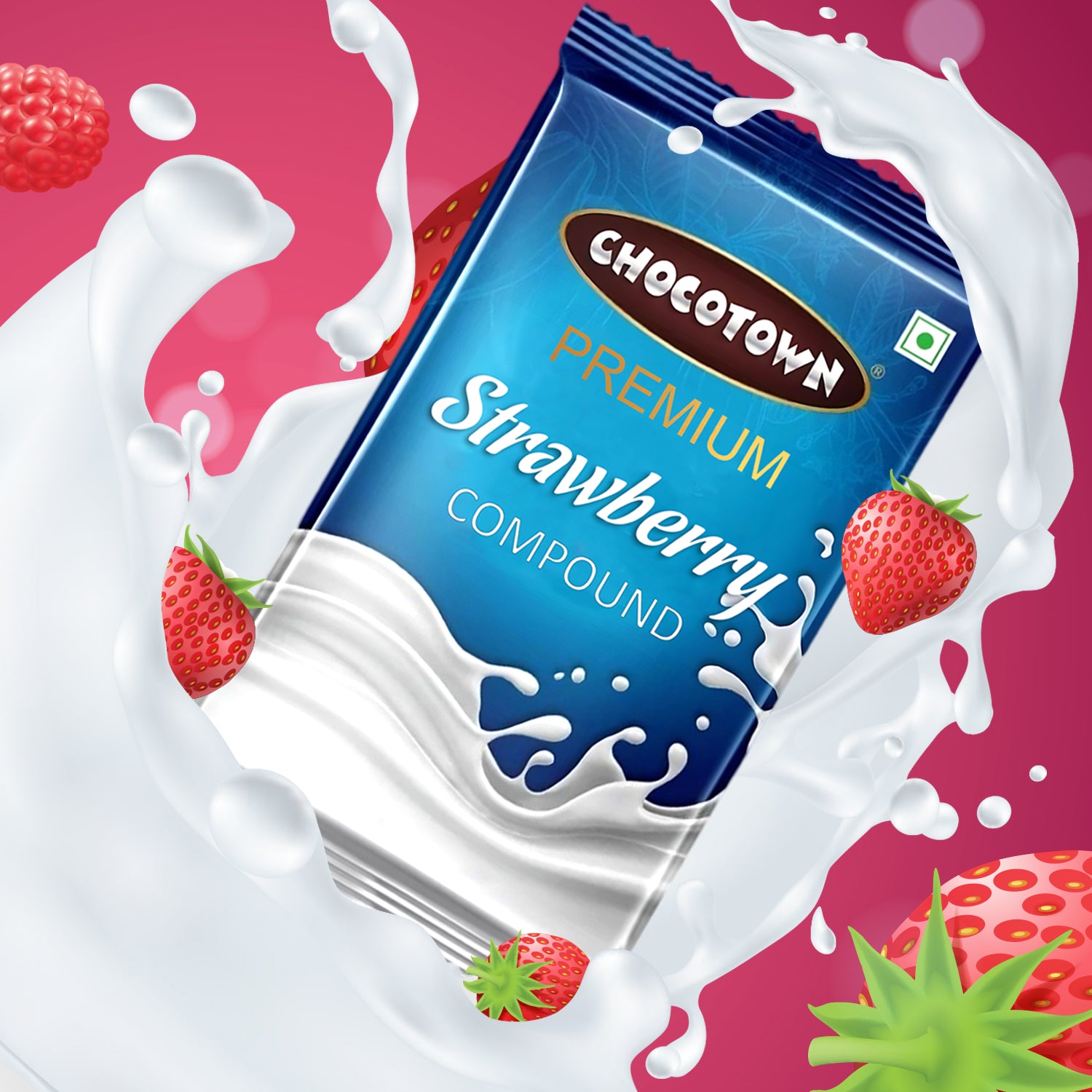 Chocotown Premium Strawberry Compound (500gm) - Springkart 