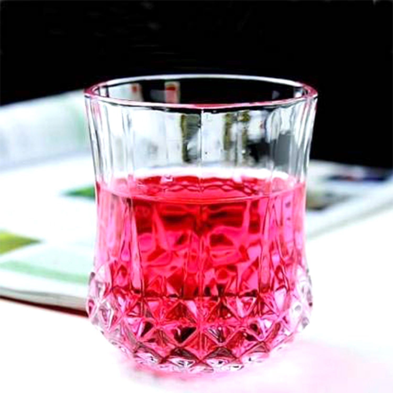 Heavy unbreakable Stylish look fully Transparent Glasses Set 250 ml (6pcs) - Springkart 