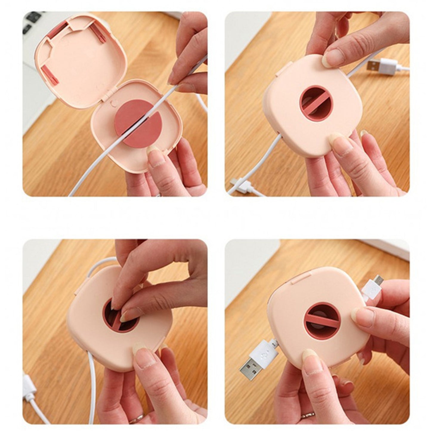 6418 Portable Travel Organiser Case For Data Cables Charger Pen Drives Memory Card - Springkart 