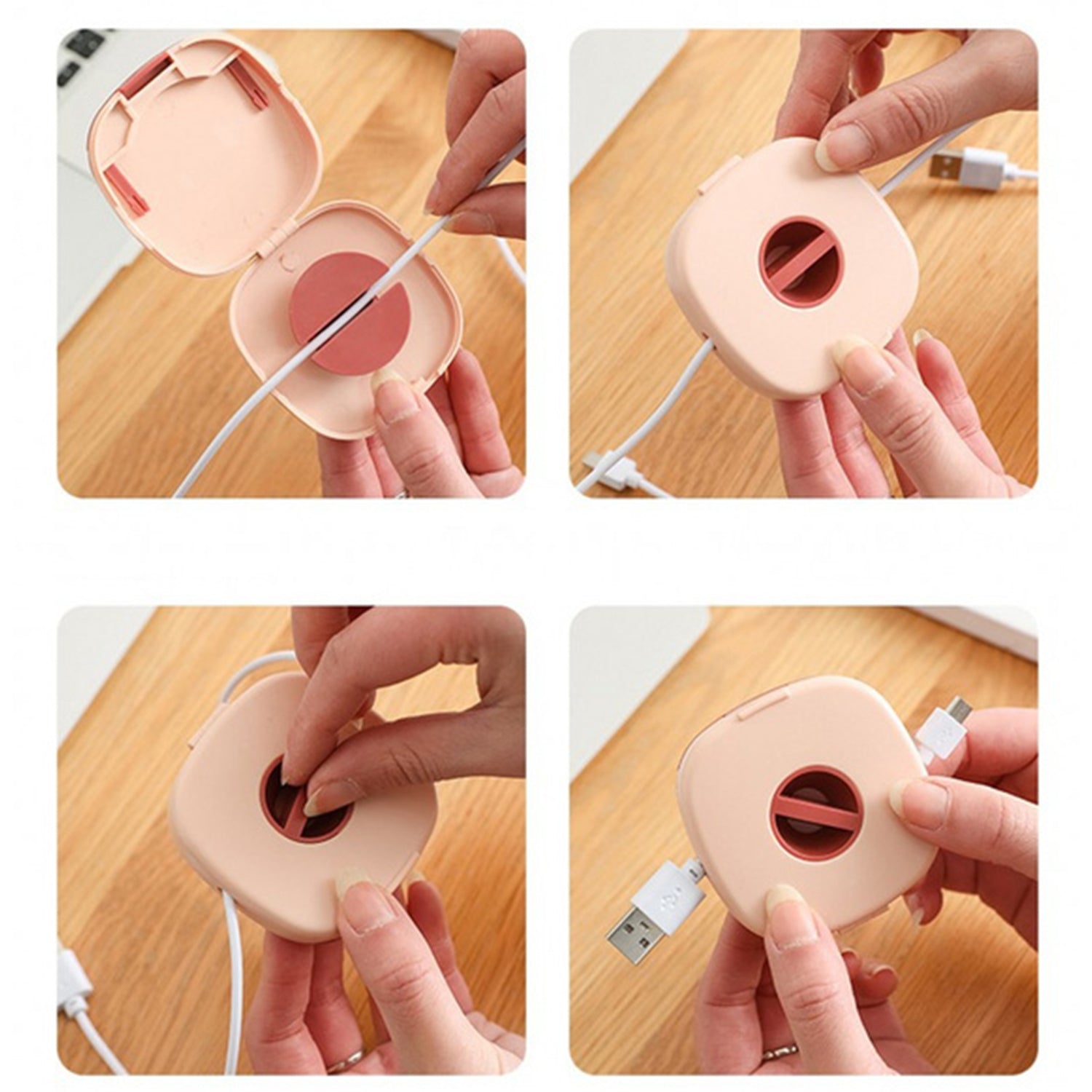 6418 Portable Travel Organiser Case For Data Cables Charger Pen Drives Memory Card - Springkart 