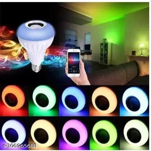 Self Changing Color Lamp Built-in Audio Speaker for Home, - Springkart 