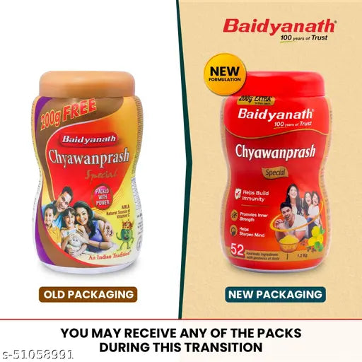 Baidyanath Chyawanprash Special - 1000 GM | Ayurvedic Immunity Booster | for Adults and Elders, Builds Energy, Strength and Stamina | 200 Gram Extra
