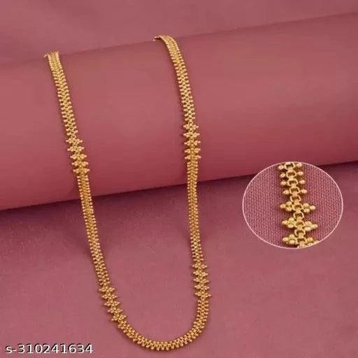 Gold Plated 24 inch Rava Chain south indian staylist women chain - Springkart 