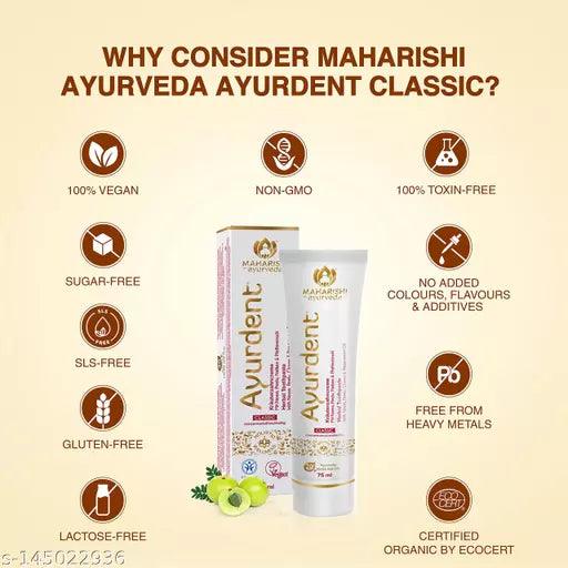 Maharishi Ayurveda Ayurdent Classic Herbal Toothpaste - Springkart 