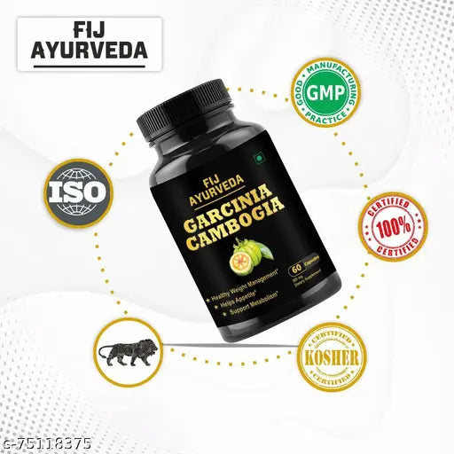 AYURVEDA Garcinia Cambogia for Weight Loss Capsule for Fat Cutter Capsule- 500mg 60 Capsules (Pack of 1) - Springkart 