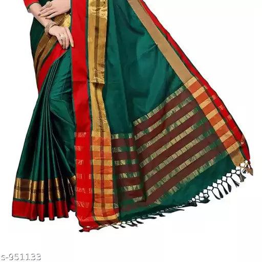 Stunning Cotton Printed Saree - Springkart 