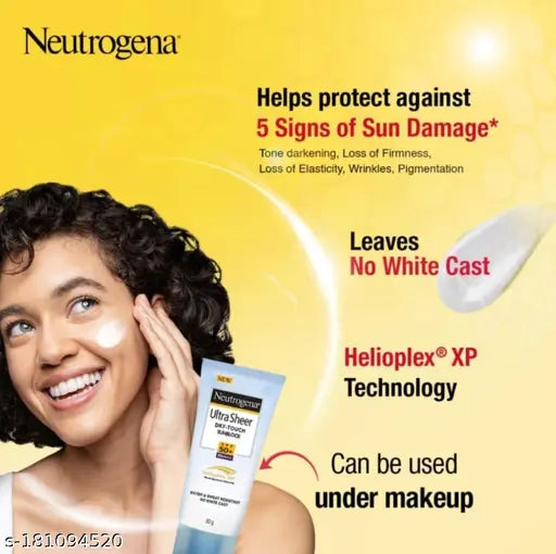 Neutrogena Ultra-Sheer Dry Touch SPF 50 Sun Block, 30 ml Tube LIMITED STOCK - Springkart 