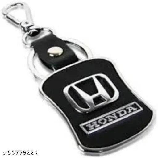 Alexus LEATHERITE BLACK Locking Key Chain - Springkart 