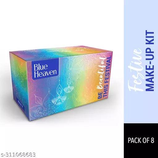 Blue Heaven Festive MakeUp Kit For Women, Fair Tone Combo, 75gm (Pack of 8) - Springkart 